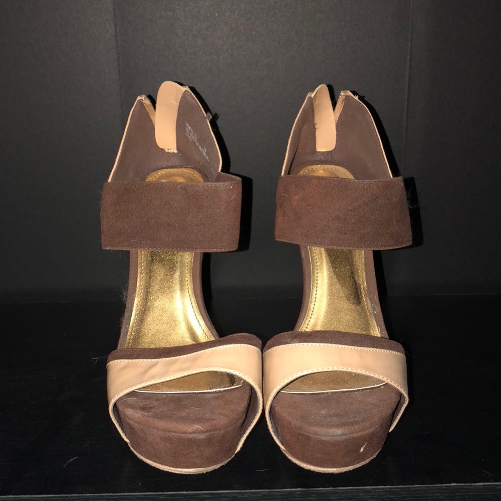 Brown Bamboo wedges